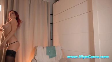 Horny Blonde Slut Wife Fingering Her Hot Ass