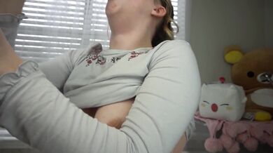 She Swallows A Dildo As Tall As Her