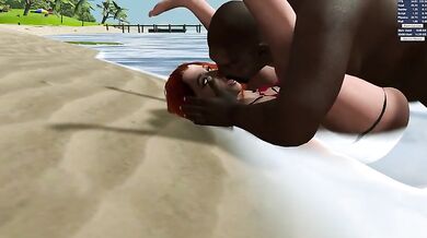 Having A Good Time On The Beach
