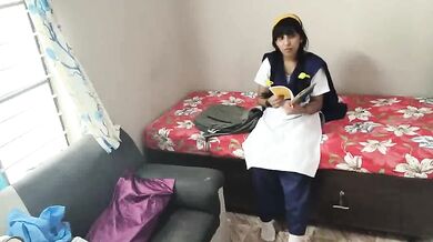 College GF Fucked Master At Home