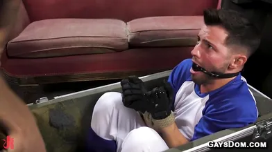 Ripped Jock Casey Everett Suspended And Throat Fucked By Logan Stevens Huge Cock