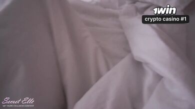 Step Mom Shares Bed, Hot Blonde Gagging, Woke Up With Dick - A Spooning Creampie