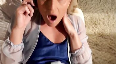 Stepson Cums Inside His Stepmom While She Phone Talking - Kathia Nobili