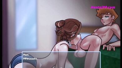 Mommy Helping Stepson With Blowjob ( Uncensored )