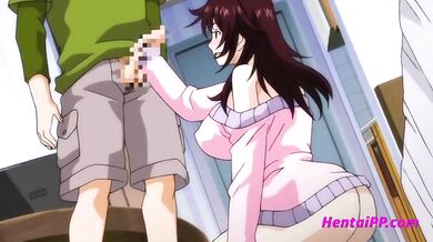 Horny MILF Seduced Young And Virgin Boy - Hentai