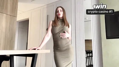 Sex molten Stepmom in tight sundress deep throats stepson's immense cock, xxx po