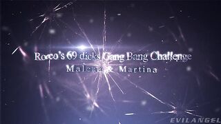 Rocco's 69 Dicks Gang Bang Challenge: Malena VS Martina, Scene #01