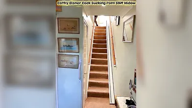 Cathy Shiny PVC Very Tight Dress High Heels Slut Granny Walks Up Home Stairs PVC