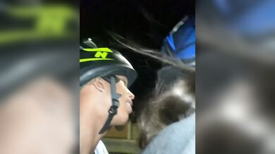Night Ride On Bali Street