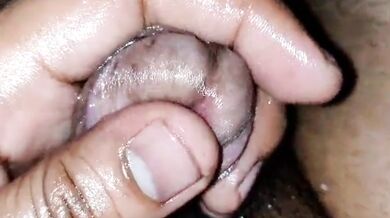 Tamil Wife oil massage for hubby cock