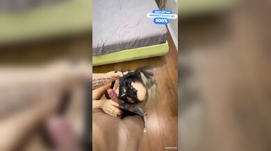 Blonde nympho takes a jizz shower, shrieks and orgasms hardcore!
