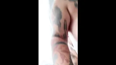 Tattooed Slut Masturbates