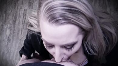 Blonde Slut Sucks