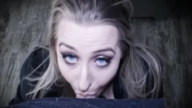 Blonde Slut Sucks