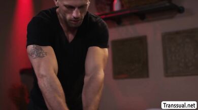 Allowing my handsome masseuse to hit my ass behind