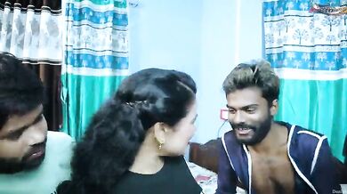Two Friends Hardcore Fuck With Desi Young Girlfriend