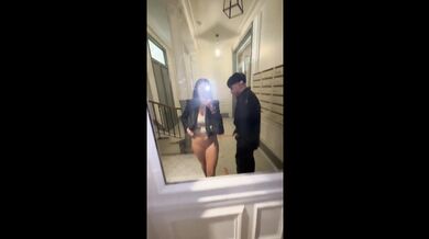 Slut Gets Fucked In The Building Lobby
