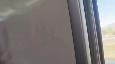 Slut Gets Fucked In The Train Toilet