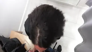 Slut Sucks In A Fitting Room