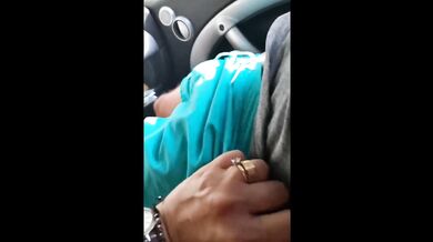 Big Slut Sucks In The Car