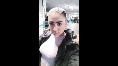 Ugly Slut Masturbates With Her Dildo In A Parking Lot