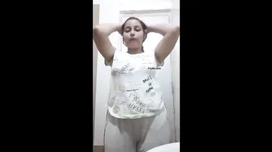 Beautiful Chubby Girlfriend Undressing Showing Nude Rubbing Pussy And Teasing