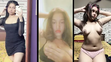 Cute Desi Girl Showing Boobs, Licking Chocolate Of Her Boobs