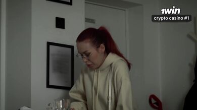 Masturbation leads to creampie in shared sofa by torrid stepmom.