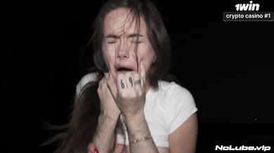 Her tight holes couldn't treat his massive dick! Hard rough fuckfest in extreme