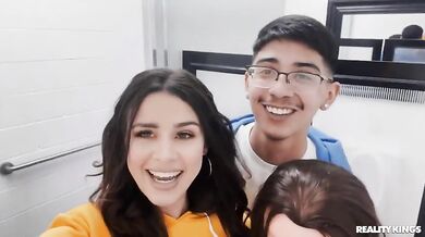 Pervy Threesome In A Public Toilet - Kylie Rocket And Olivia Jayy