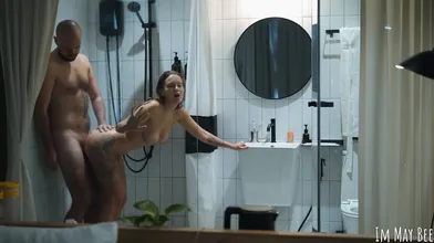 Real duo shower and fuck, jism on face, ample jugs and backside - best XXX!