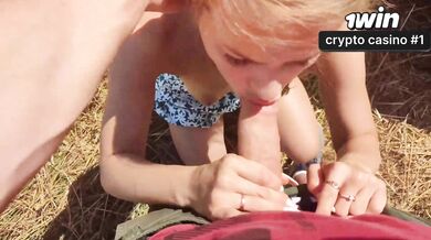 Hot blondie Katy pounds in public, creampied by a thick dick.