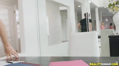 Stepmother And Slutty Teen Share A Big Dick