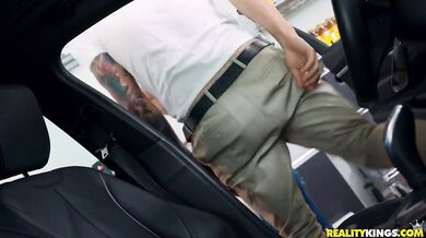 Busty Neighbor Spotted The Boner