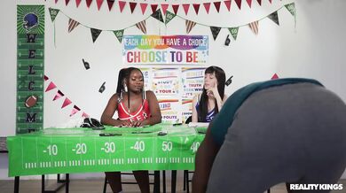 Cheerleader Contest Gone Wild With A BBC - Elsie