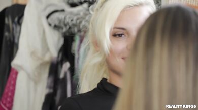 Nymphos Sharing A Dick In The Fitting Room! - Mackenzie Mace And Willow Ryder