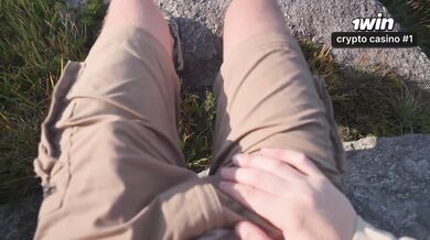 Random light-haired super-bitch gave me a public blowjob and deep-throated out t