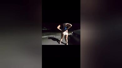 Jaslin Kaur Hard FK On Open Sky Road At Night