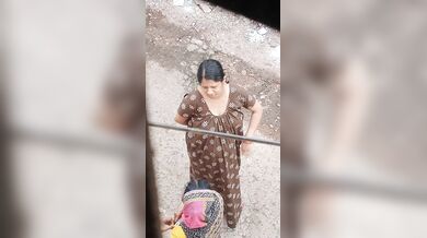 Beautiful aunty waiting for her lover to have sex with him.