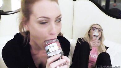 Cam Girls' Squirt-Soaked 1st Pro 3-Way