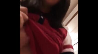 Amazing Vietnamese Cute Red T SHIRT Jump On Cock