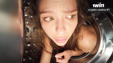 POV rectal with stepsister creampie - splashing climax and tight ass! First time