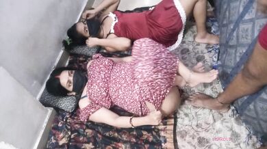 Hot Sex With Indian Wife And Sister In Law Together