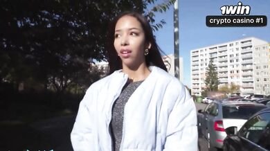 Public Agent - Slim Asian with sexy Big Ass and tiny baps has her tight cunt str