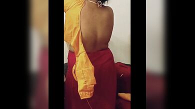 Aunty sexy dress change