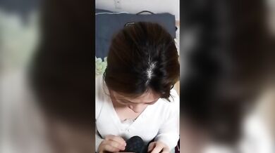 Vietnamese Milf Employee Blowjob Her Boss White