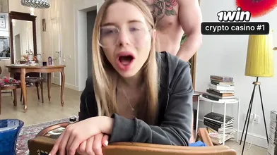 Step-sister's ripped denim and ass - magnificent XXX porn!