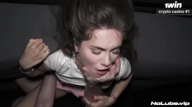 Horny teen bi-atch destroys it hard in the best porno ever!