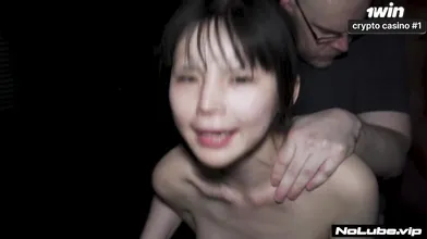 Japanese teen cutie gets gang-fucked for her very first time - enslaved and nois