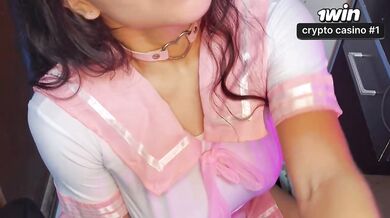POV - I "borrowed" my classmate's cock, so fat for my tight ???????? pussy